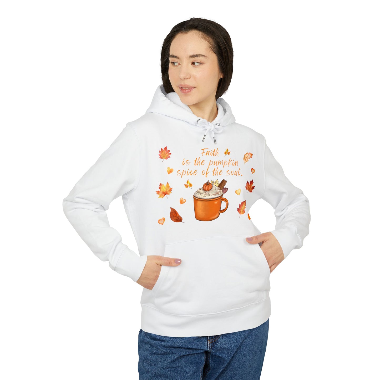 Women's Christian Pumpkin Spice Hoodie, Cozy Seasonal Hoodie, Perfect for Autumn, Cute Gift for Coffee Lovers