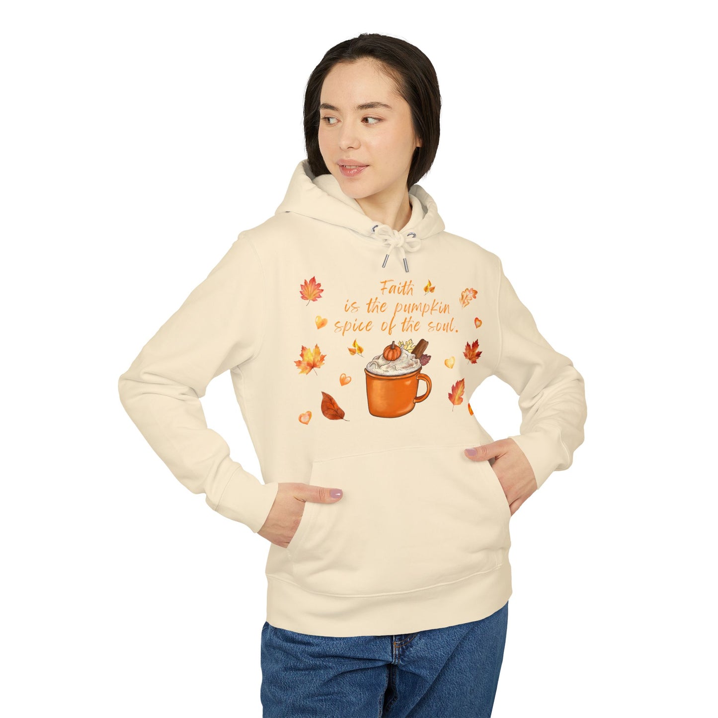 Women's Christian Pumpkin Spice Hoodie, Cozy Seasonal Hoodie, Perfect for Autumn, Cute Gift for Coffee Lovers