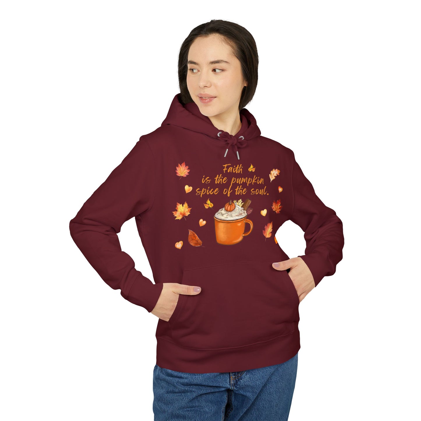 Women's Christian Pumpkin Spice Hoodie, Cozy Seasonal Hoodie, Perfect for Autumn, Cute Gift for Coffee Lovers