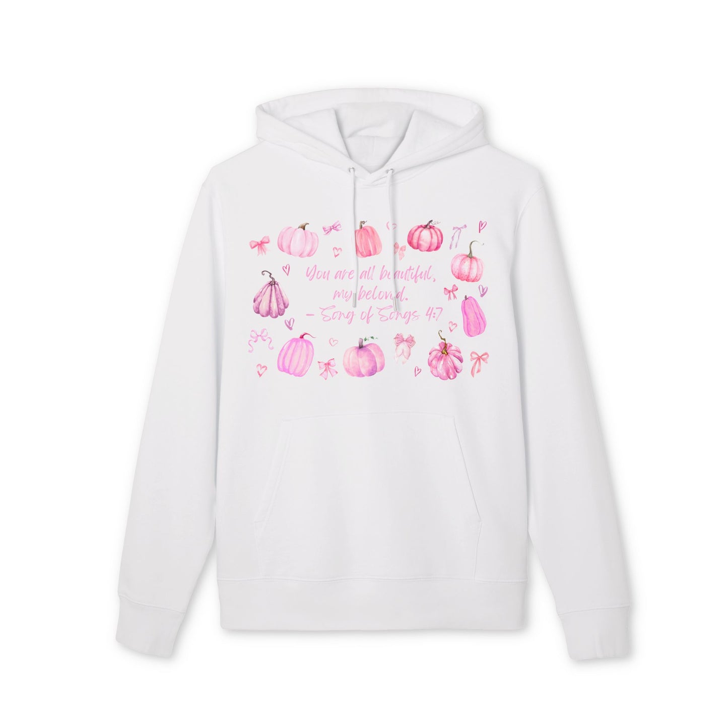 Women's Christian Fall Hoodie with Song of Songs 4:7 Verse
