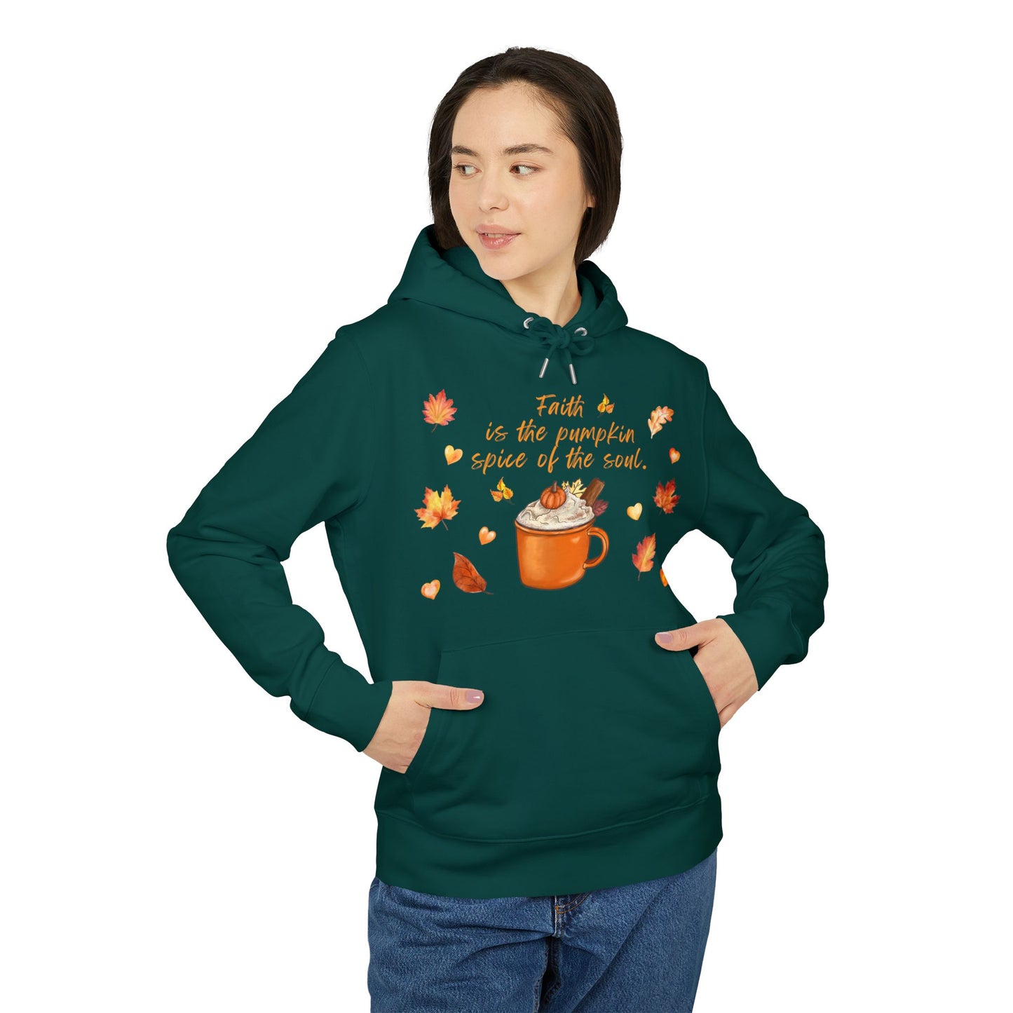 Women's Christian Pumpkin Spice Hoodie, Cozy Seasonal Hoodie, Perfect for Autumn, Cute Gift for Coffee Lovers
