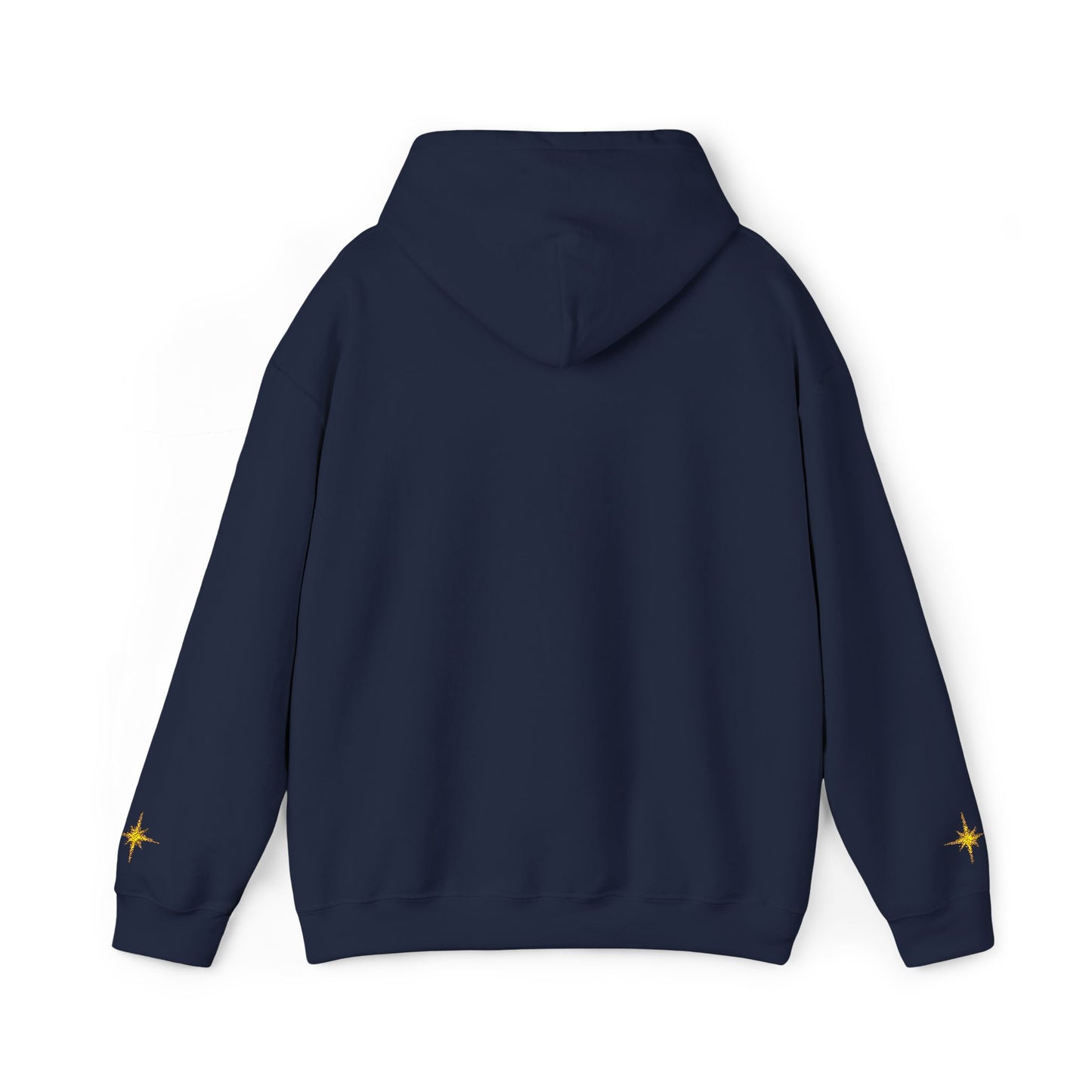 Christian Christmas Hoodie — Lamb in Manger with Star of Bethlehem
