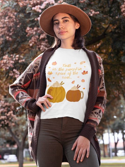 Autumn Faith Baby Tee, Cute Fall Shirt, Pumpkin Spice Tee, Organic Cotton Top, Baby Shower Gift, Halloween Outfit