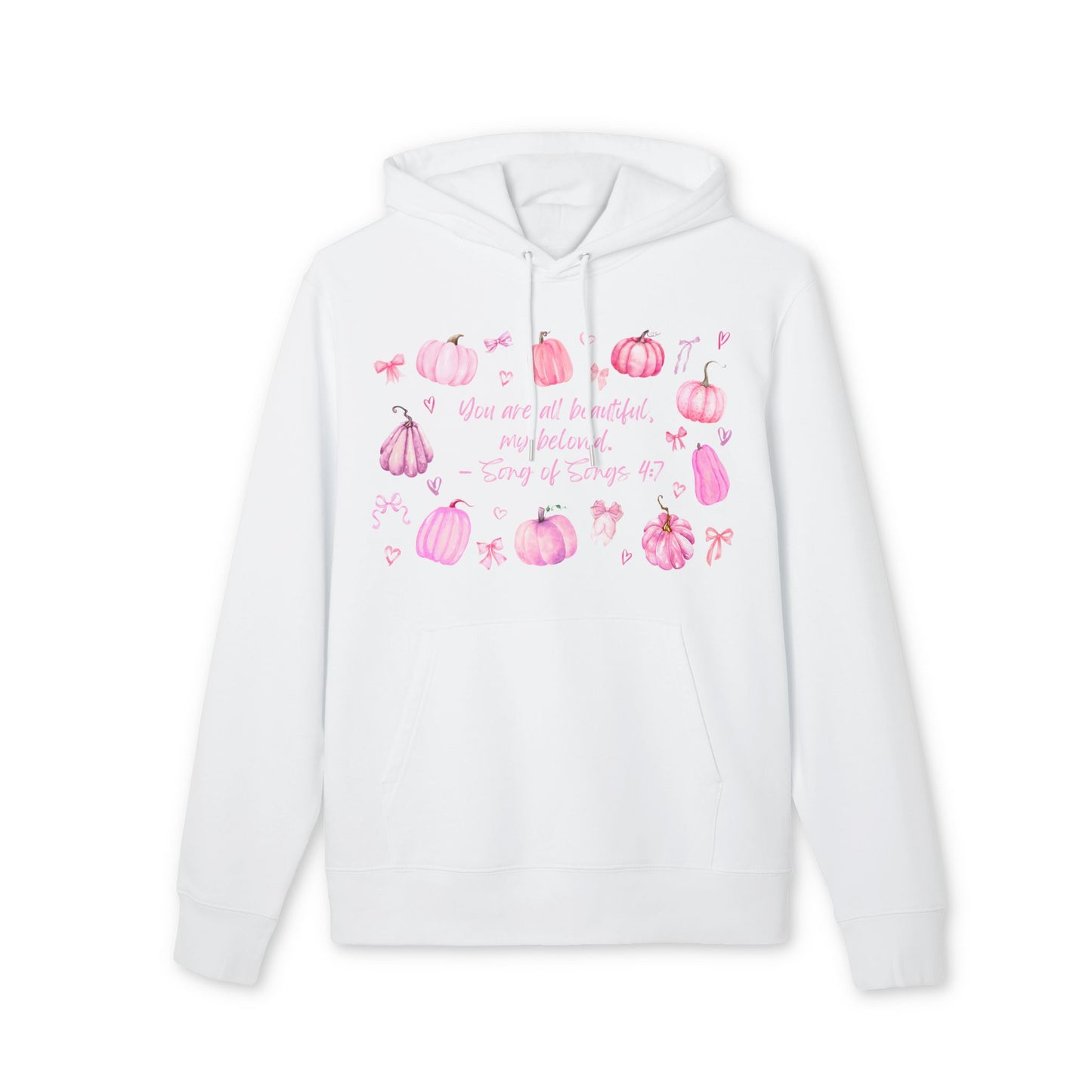 Women's Christian Fall Hoodie with Song of Songs 4:7 Verse