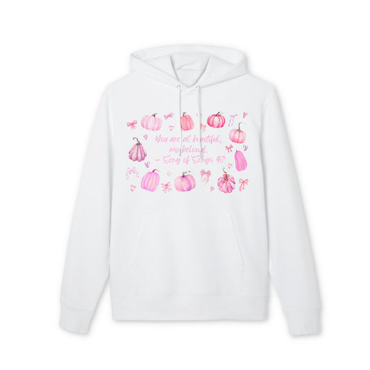 Women's Christian Fall Hoodie with Song of Songs 4:7 Verse